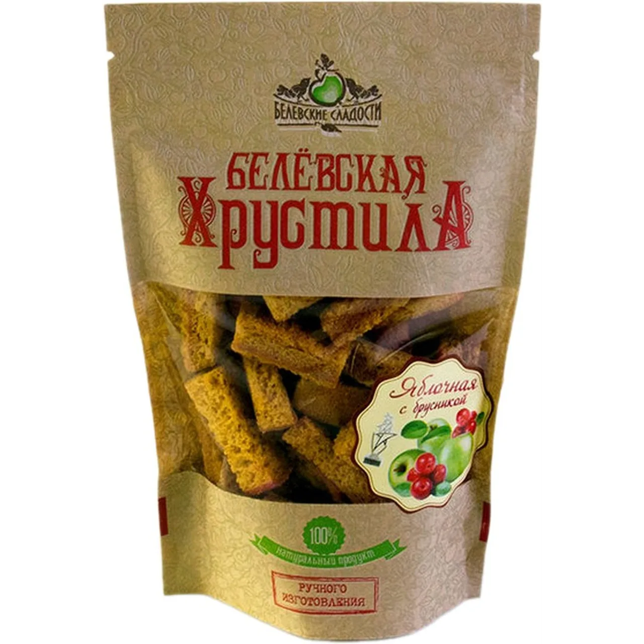 Белевская хрустила "Брусника" (Без сахара)