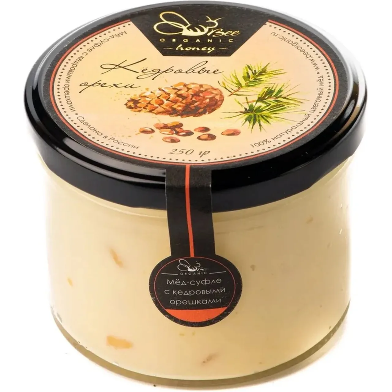 Мед-суфле "Кедровый орех" (Крем-мед)